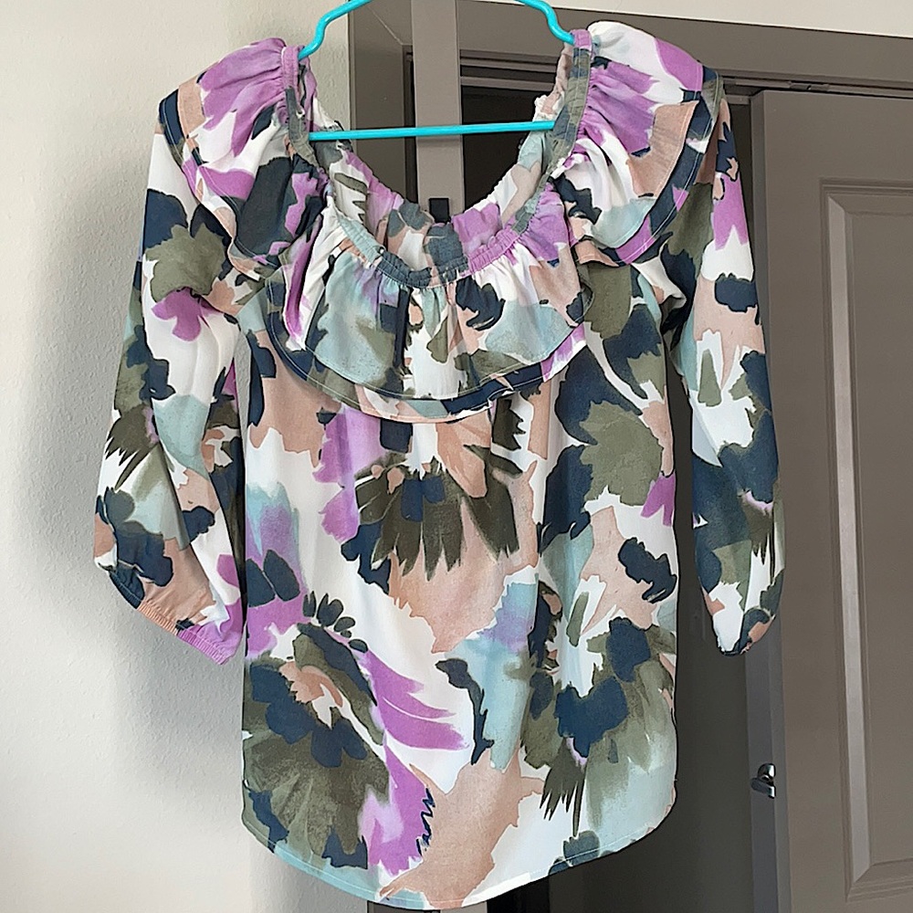 J. Crew floral blouse